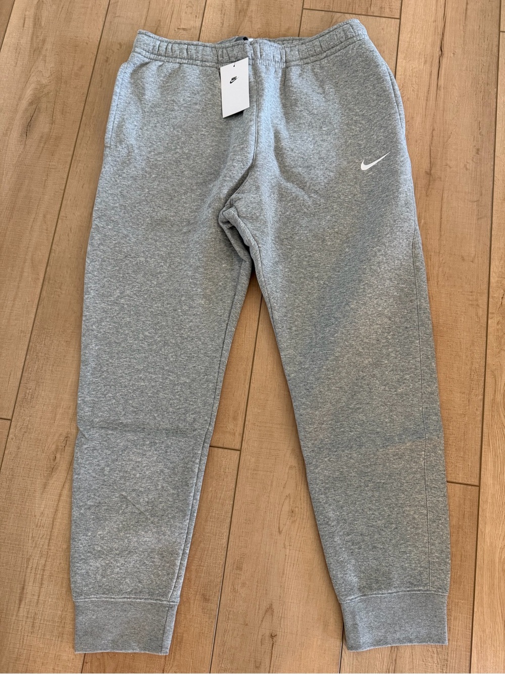 Nike Mens Grey Fleece Jogger Bottoms